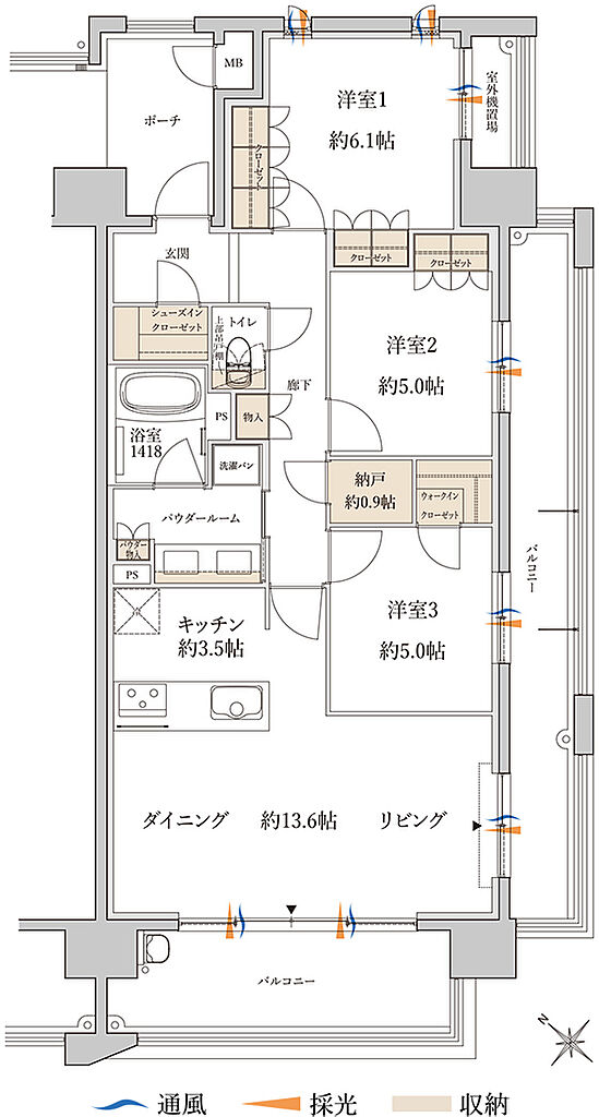 MJR白木原 間取り G