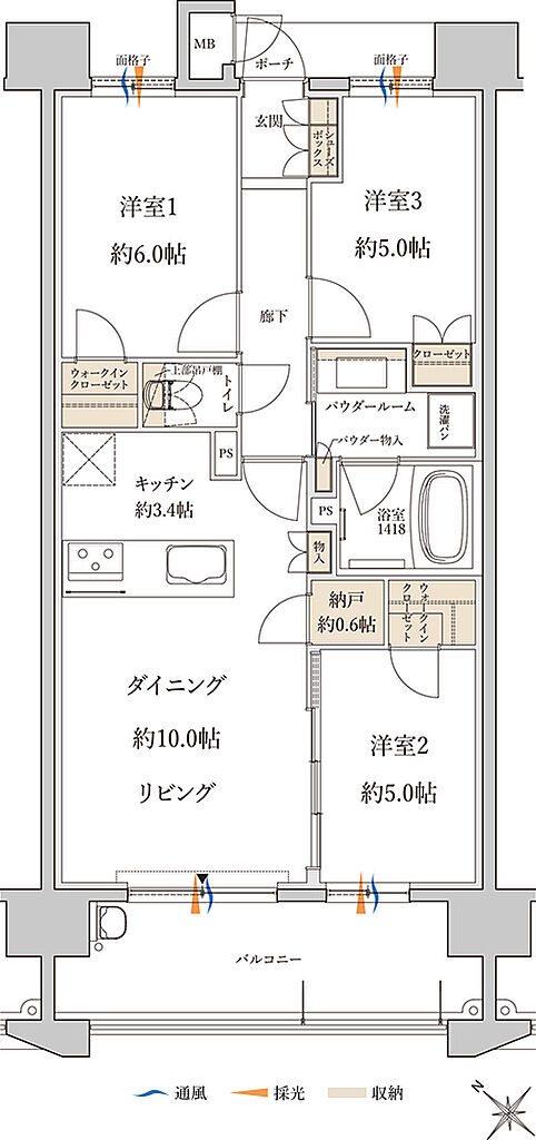 MJR白木原 間取り F