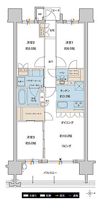 MJR大分D.C. 間取り J