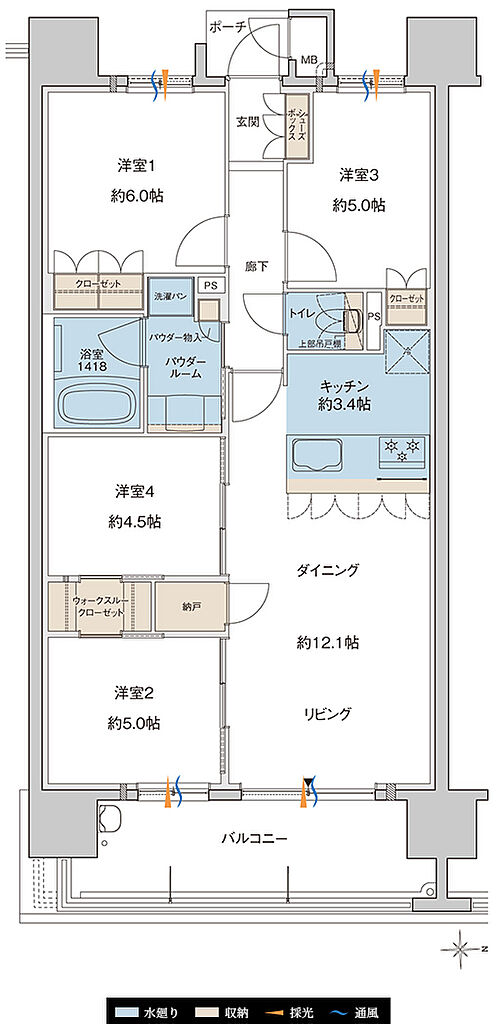 MJR大分D.C 間取り H