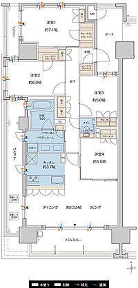 MJR大分D.C 間取り A