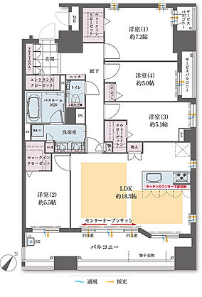 ファーネスト桜町通りタワー 間取り G