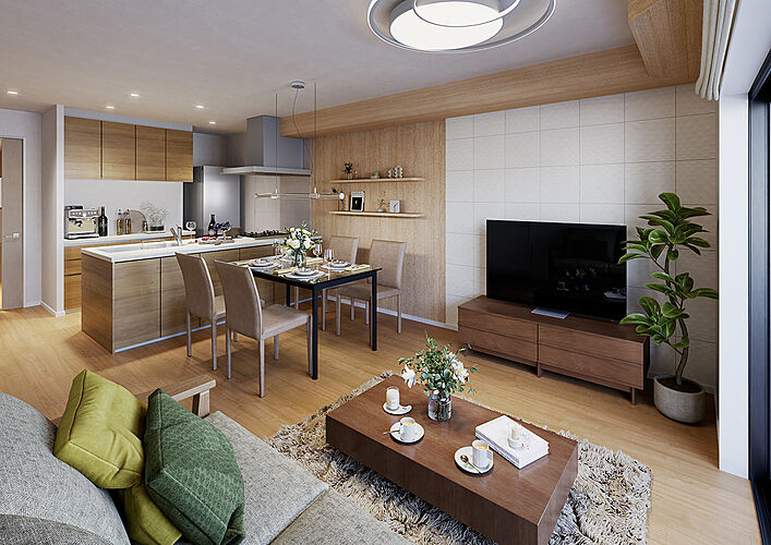 ファーネスト城山レジデンス リビング・ダイニング（Bタイプ）