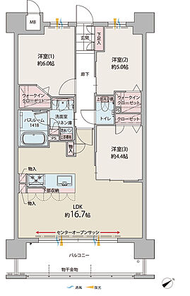 ファーネスト郡元レジデンス 間取り B