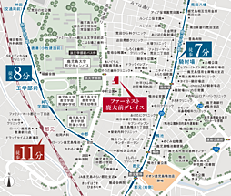 ファーネスト鹿大前グレイス 現地案内図