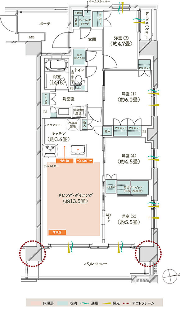 メイツ府中中河原 間取り B9