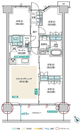 メイツ昭島 間取り B-F