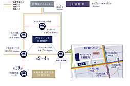 グランドパレス佐賀城内 アクセス図