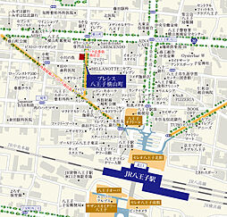 プレシス八王子横山町 現地案内図