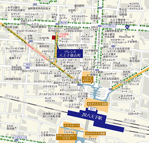 プレシス八王子横山町 現地案内図
