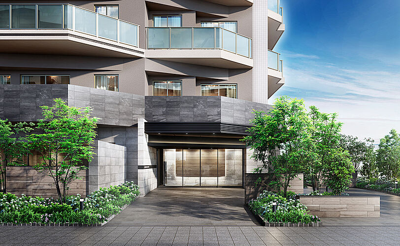 プレシス相模原レジデンス エントランス完成予想図CG
