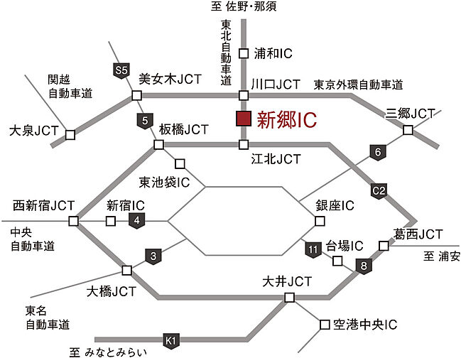 プレシス川口並木元町 アクセス図