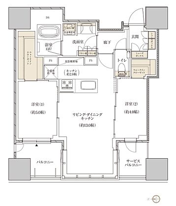 レグナスタワー新梅田 間取り 【第3期4次】C-57A