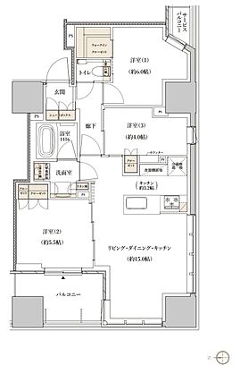 レグナスタワー新梅田 間取り 【第3期4次】C-66B