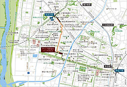 プレシス南流山パークフロント 現地案内図