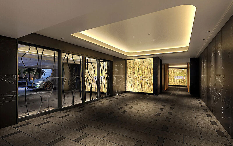 プレシス追浜駅前 エントランスホール完成予想CG