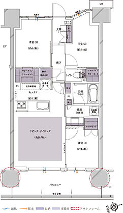 プレシス熊谷末広 間取り 【先着順】C