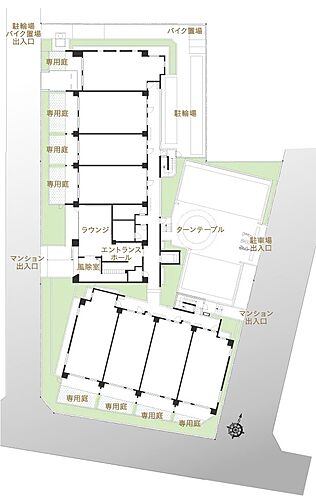 プレシス与野本町 敷地配置イラスト