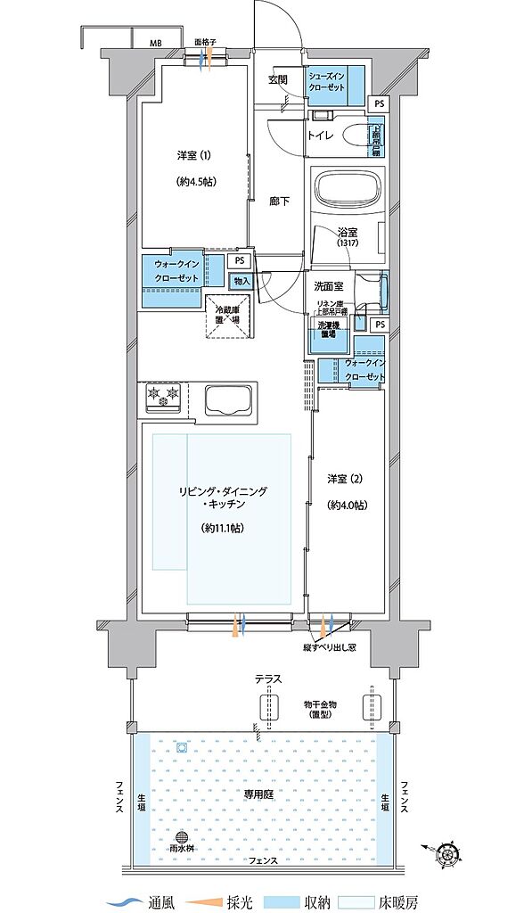 プレシス与野本町 間取り 【先着順】Cg