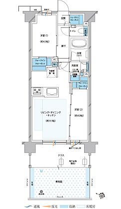 プレシス与野本町 間取り 【先着順】Cg