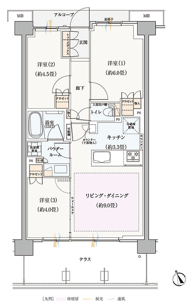 ヴィークコート蕨南町桜並木 間取り Nt