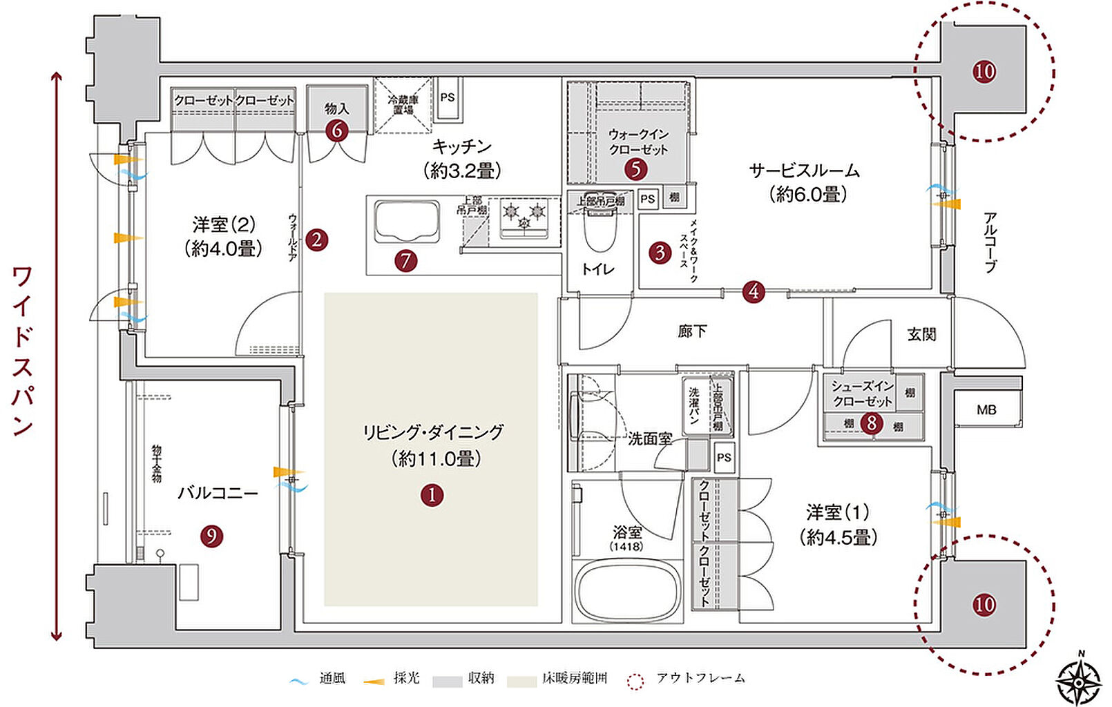 ランカ川越通町 間取り F
