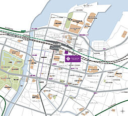 THE HOUSE 小倉駅 現地案内図