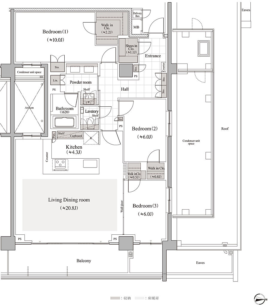 ヴィークハウス深沢 間取り e3-4