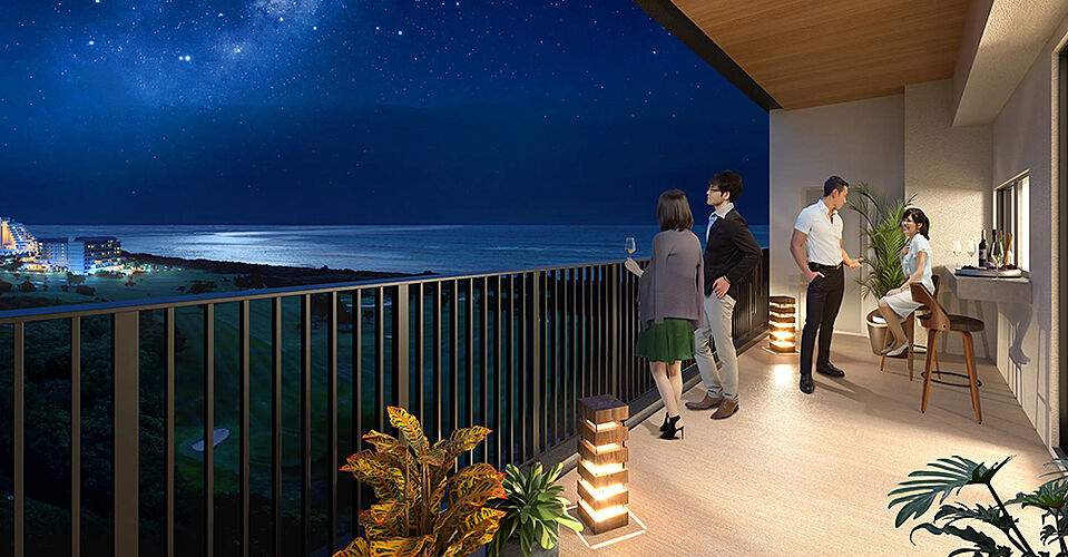 ザ・ファインレジデンス石垣島 Iタイプスカイテラス完成予想図