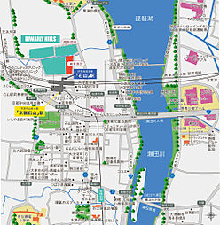 関西圏最大級・JR新快速停車駅・駅徒歩1分プロジェクト 現地案内図