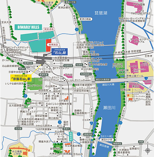 関西圏最大級・JR新快速停車駅・駅徒歩1分プロジェクト 現地案内図