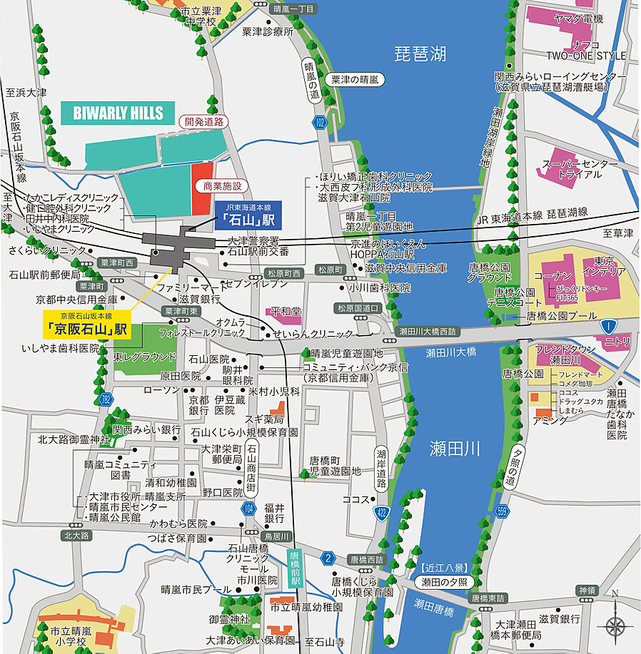 関西圏最大級・JR新快速停車駅・駅徒歩1分プロジェクト：案内図