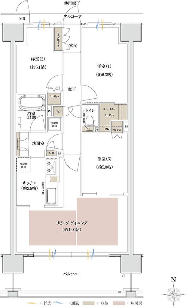 関西圏最大級・JR新快速停車駅・駅徒歩1分プロジェクト 間取り L1