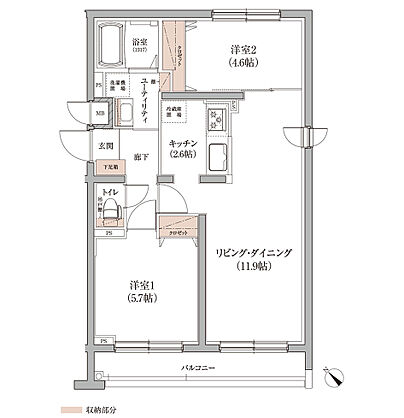 アイムテラス福住 間取り 【WEST】D