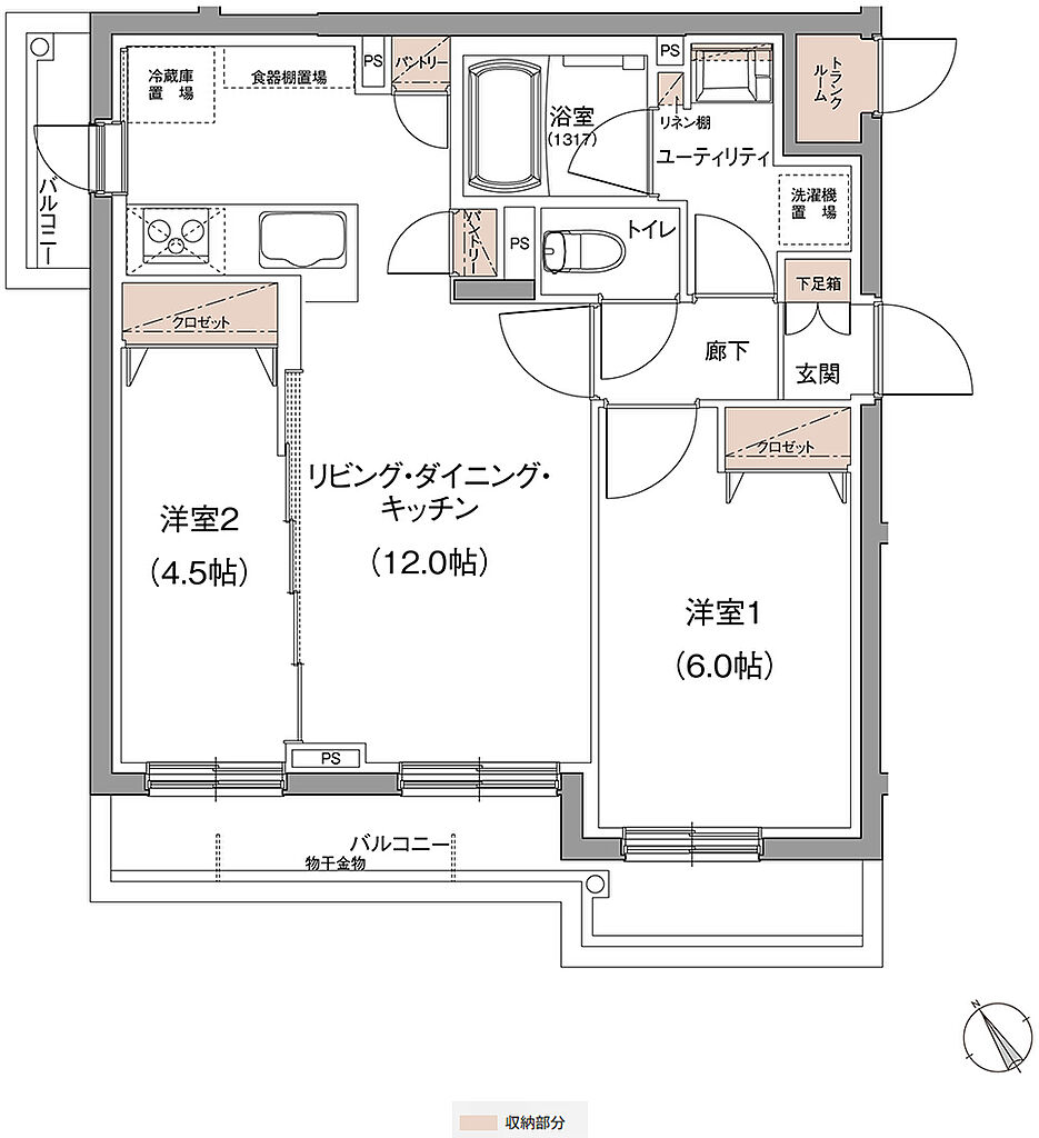 ココチプロジェクト 間取り F