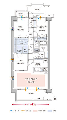 京都円町GRAND PLACE（グランプレイス） 間取り A