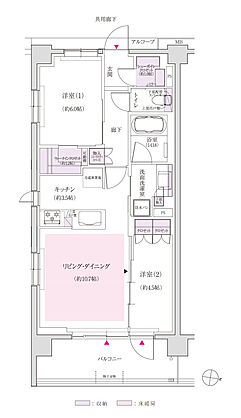 ジオ船橋夏見 間取り F