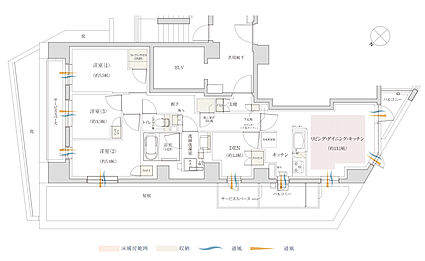 ジオ瑞江 間取り P