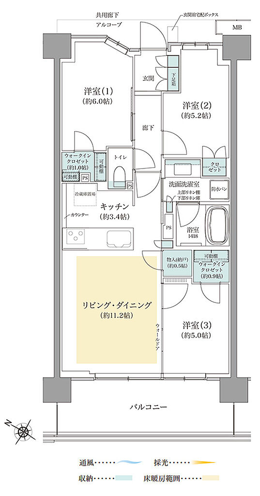 ジオ板橋浮間舟渡 間取り 【先着順】G4