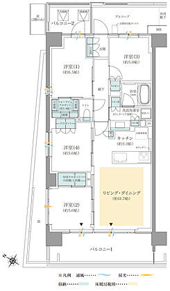 ジオ板橋浮間舟渡 間取り B1