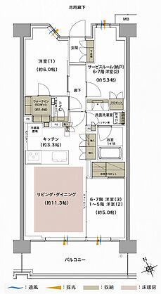 ジオ武蔵小金井 間取り D3