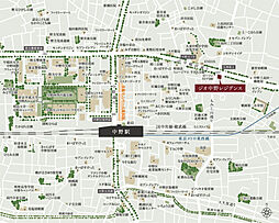 ジオ中野レジデンス 現地案内図