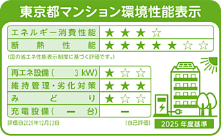 ジオ飯田橋 東京都マンション環境性能表示