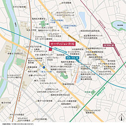 オーヴィジョン井尻 現地案内図