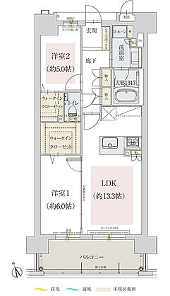 オーヴィジョン朝倉街道駅前 間取り B