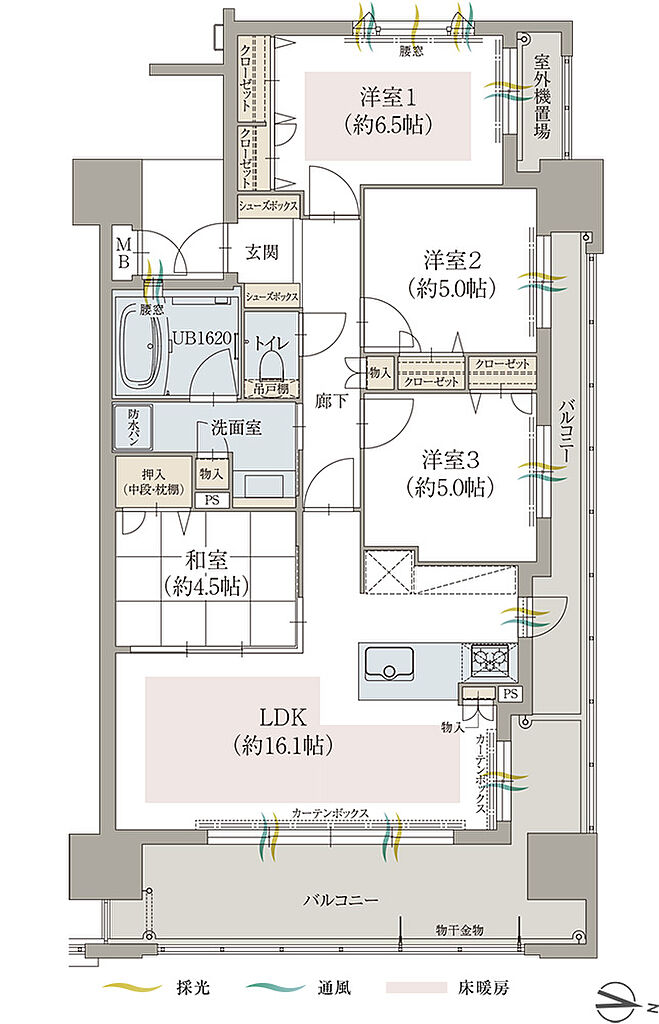 オーヴィジョン佐賀駅ザ・プライム 間取り J