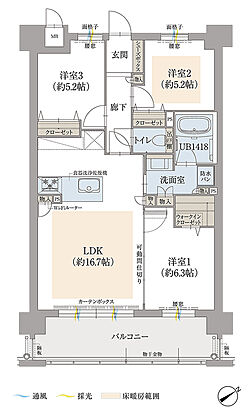 オーヴィジョン南鹿児島 間取り B