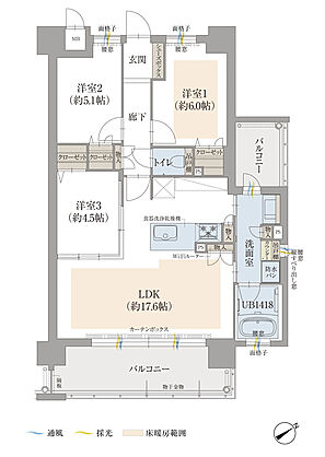 オーヴィジョン南鹿児島 間取り F【MENU PLAN】