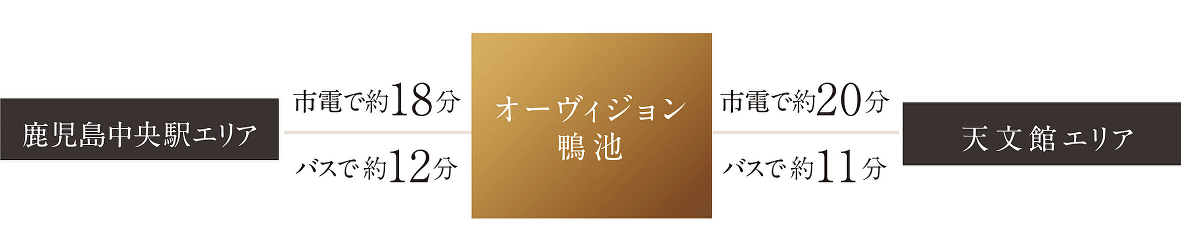 オーヴィジョン鴨池 アクセス図