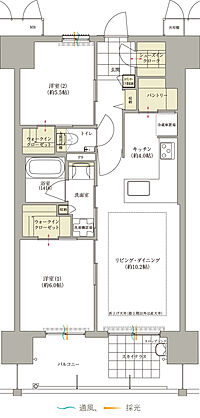 ロイヤルガーデン本町一丁目 間取り 62-B